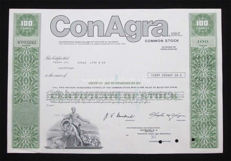 ConAgra Incorporated 100 rszvny 1977